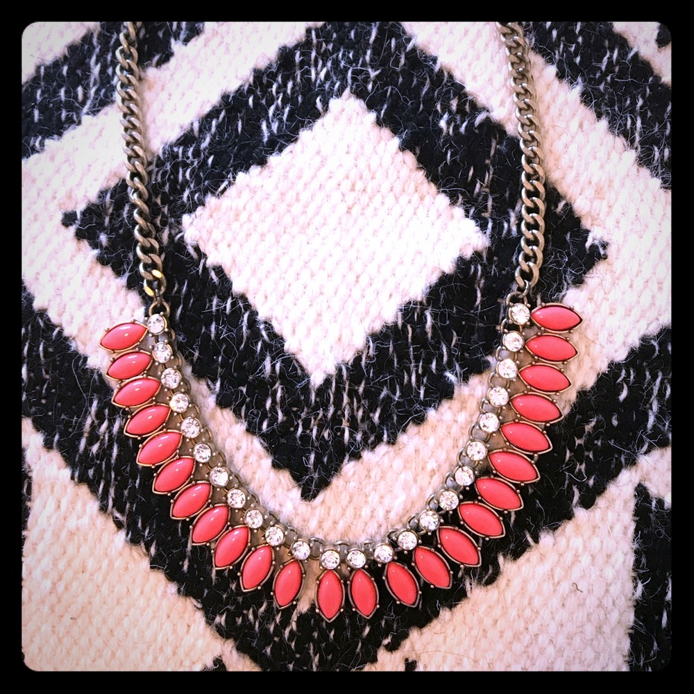 J Crew Coral Necklace